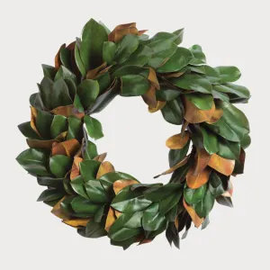 24" Grand Magnolia Leaf Wreath