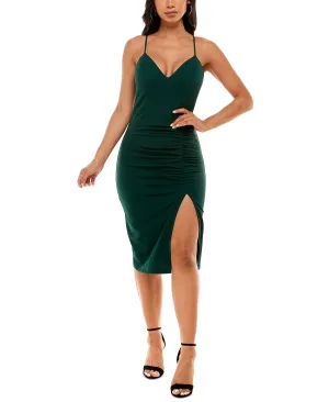 Emerald Sundae Junior Bodycon Dress with Gathering