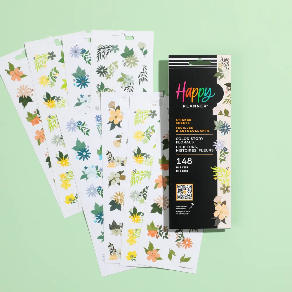 Floral Color Story - 8 Sticker Sheets