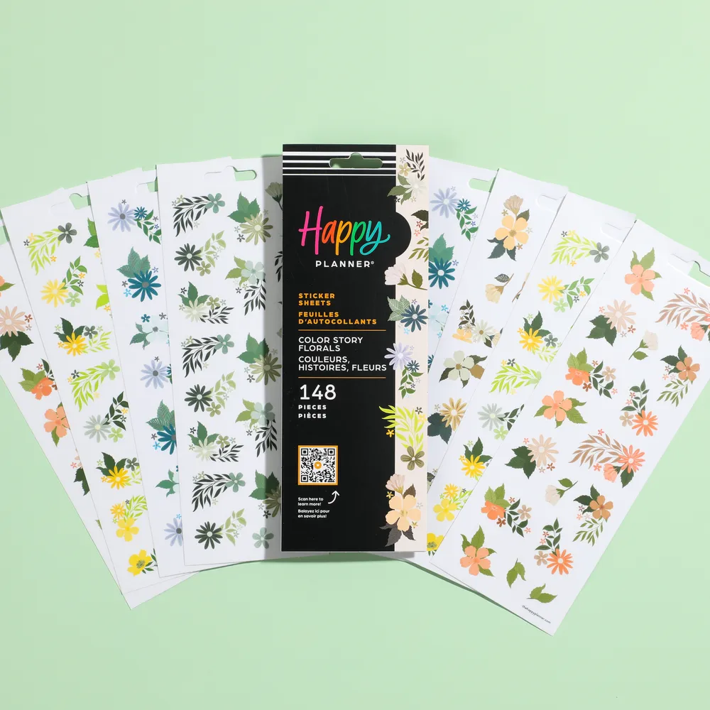 Floral Color Story - 8 Sticker Sheets