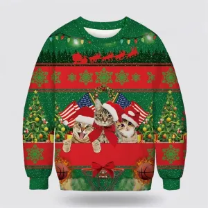 Funny Cat Ugly Christmas Sweater For Men And Women, Best Gift For Christmas, Christmas Fashion Winter