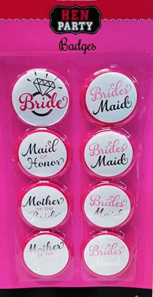 Hen Party - Badges