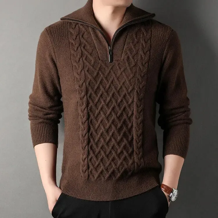 Knitwear Loose Fashionable Outerwear Men Coat Sweater