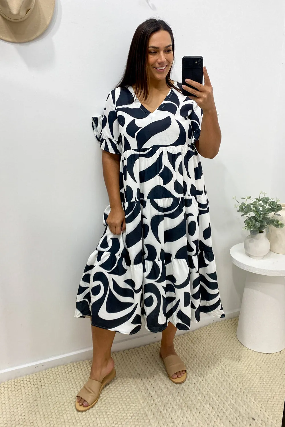 Michelle Midi New Print Dress