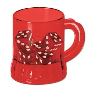 Mug Shot with Dice 3 Oz 6pk