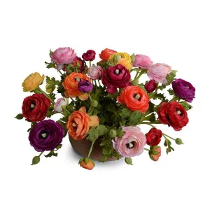 Ranunculus Centerpiece 11"H