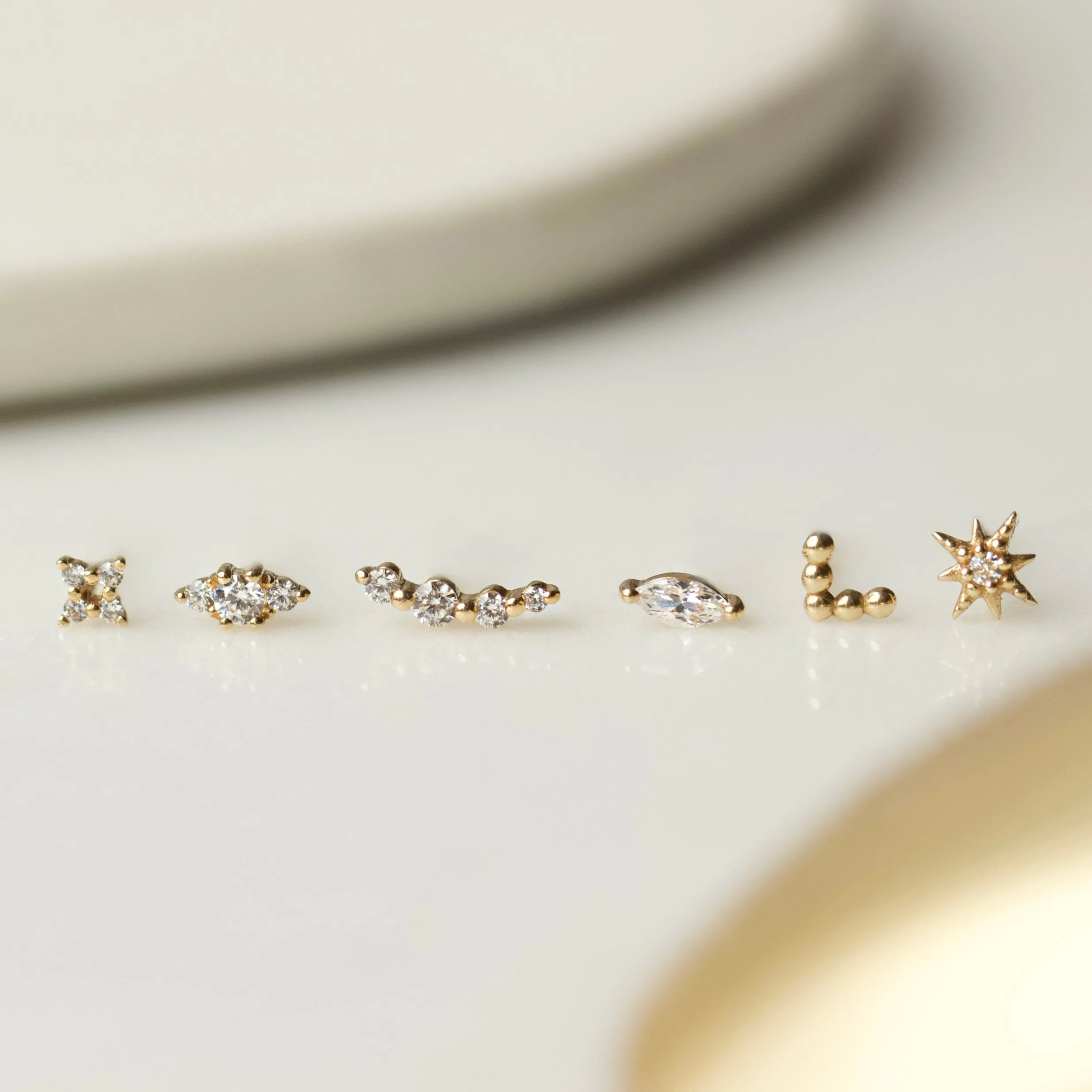 Shining Star Flat Back Earring