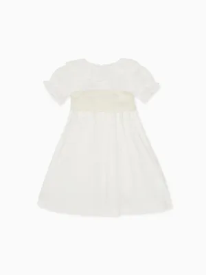 White Vega Long Ceremony Girl Dress